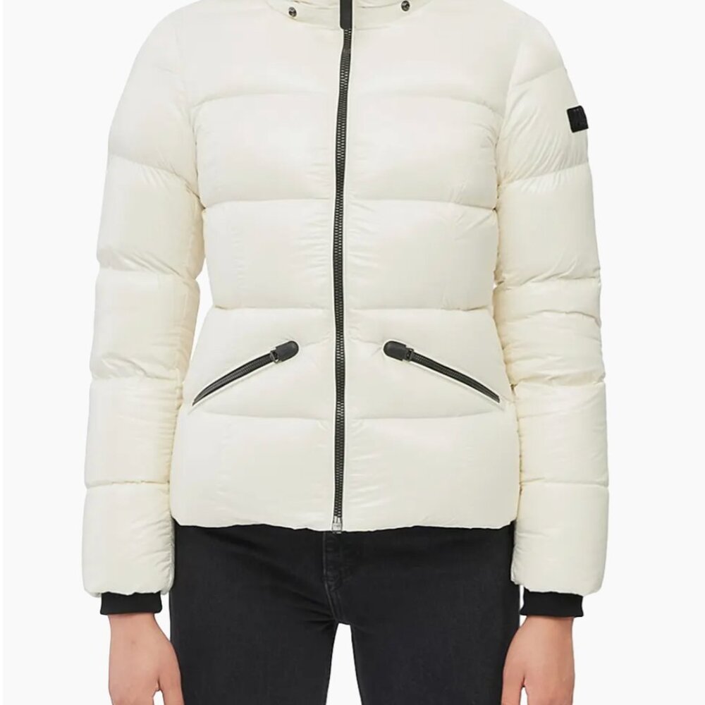 Mackage Cream Hooded Puffer Jacket - Picture 2 of 16